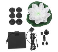 ORFOFE Fontaine Solaire Extérieure Fleur de Lotus Flottante pour Bassin Jardin Décoration Jardin Pompe à Eau Solaire pour Patio et Balcon