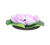 ORFOFE Fontaine Solaire Flottante Fleur de Lotus Décor Bassin Jardin Extérieur