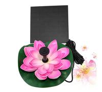 ORFOFE Fontaine Solaire Jardin Lotus Design Écologique Pompe à Eau Détachable pour Bassin Extérieur et Décoration Piscine Piscine Extérieure Écologique sans Batterie