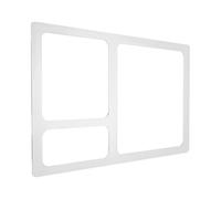 ORFOFE Gabarit Claire en Transparent Fraisage de Acrylique Rectangulaire 3 Visibilité Précision pour Pochoirs de Défonceuse et pour de Bricolage et Travail Bois