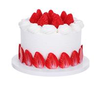 ORFOFE Gâteau Artificiel Réaliste 15 CM Imitation Gâteau D’Anniversaire Décoratif pour Vitrine et Séance Photo Accessoire Alimentaire Factice Polyvalent pour Mariage et Événement