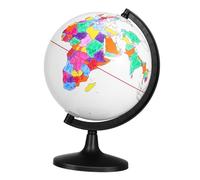 ORFOFE Globe Terrestre Vierge à Peindre DIY Modèle Pratique et Éducatif de Support Décoration Personnalisable pour Apprentissage Géographique