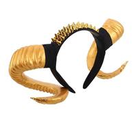 ORFOFE Halloween Headband With Sheep And Goat Horns For Cosplay Party Costume Gothic Devil Animal Accessories