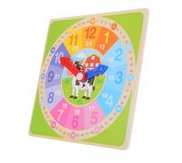 ORFOFE Horloge Bois Éducative pour Garçon Fille Cognitif pour Apprentissage Modèle Horloge Numérique Simulée pour Développement Intellectuel et Reconnaissance des Chiffres