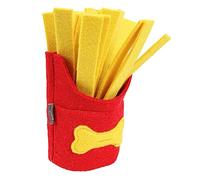 ORFOFE Interactif Chien Forme de Frites pour Mastication et Alimentation Distributeur Étouffement pour Entraînement et Stimulation Olfactive