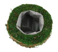 ORFOFE Jardinière Ronde : Pot De Fleurs Tissé en Mousse - Jardinière Respirante pour Et L'extérieur - pour Plantes Et Petites Plantes, Ajoutez
