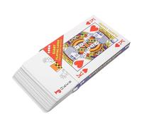 ORFOFE Jeu de Cartes Géantes Jumbo Poker Surface Lisse sans Bavures pour Fêtes Bars et Maison Portable et Léger Sensation de Jeu Confortable