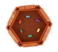 ORFOFE Jeu de Shut The Box Faces Compact et Portable Classique de Table pour Familles et Écoles Facile à Utiliser