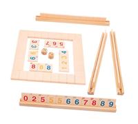 ORFOFE Jeu de Société Bois Shut The Box avec Dés Plateau Interactif pour Fête Famille et Adultes Jeu de Calcul Ludique pour Rassemblements et Soirées