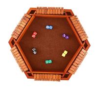 ORFOFE Jeu de Société Shut The Box Plateau Compact et Portable Mathématique Familial et Facile à Jouer pour Réunions et à