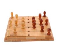 ORFOFE Jeu Échecs de Table Portable Bambou Éducatif Stratégique pour Garçon Fille et Adultes Mini Échiquier et Facile à Transporter pour et Fêtes