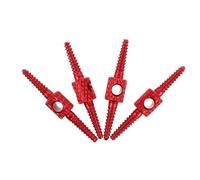ORFOFE Kit de 4 Pièces Guide-duromètre pour Vélo en Alliage d'Aluminium Rouge pour Acheminement Interne des Flexibles de Frein et Performance Fluide en Cyclisme