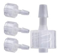 ORFOFE Kit de 8 Adaptateurs Luer Lock en Plastique Pp Filetage Intérieur 3,2mm, Résistance la Température et Étanchéité pour Travaux Industriels et Artisanaux