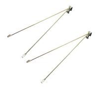 ORFOFE Kit De Fixation pour Drapeau National 2 Pièces Support De Mât pour Drapeau D'Intérieur Barre De Support Écarteur De