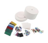 ORFOFE Kit de Four à Micro-Ondes pour Fusion du Verre 6 Pièces - Accessoires Résistants à la Chaleur pour Poterie et Céramique Papier Protecteur Inclus pour Création de Bijoux DIY et