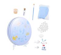 ORFOFE Kit De Moulage D'empreintes De Pas Et Main Pour -né, Argile Bleu Clair Sans Danger, Ensemble Souvenir Bébé, Plâtre De Moulage Solide, Présent Naissance Mémorable