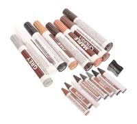 ORFOFE Kit de Réparation Meubles et Sols avec Marqueurs et Bâtons de Cire Retouche Rayures Séchage Rapide Multi-surfaces Couleurs Assorties Crayon