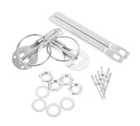 ORFOFE Kit de Verrouillage Capot Voiture CNC Verrou à Tirage pour Capot Moteur Sécurité Renforcée pour Véhicules de Course et Modification