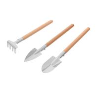 ORFOFE Kit D'outils de Jardinage avec Poignées Ergonomiques en Bois et Acier Inoxydable, pour Succulentes et Jardins de Rebord de Fenêtre, Compact pour Petits Espaces