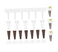 ORFOFE Kit Hydroponique Intérieur avec Panier de Culture Éponges Absorbantes et Couvercles Isolants Système de Jardinage Réutilisable pour Tomates et Plantes