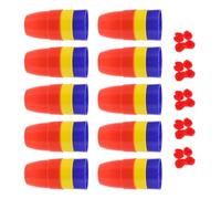 ORFOFE Kit Magie 30 Pièces - Grandes Tasses Magiques Balles - Accessoires de Magicien pour Garçon et Filles et Débutants - Jeu de Société et Tour Coupe pour Fêtes et Spectacles