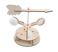 ORFOFE Kit Scientifique Garçon Fille Girouette Bois DIY pour Apprentissage Direction Vent Mesure Météo Précise Montage Créatif pour Projets Extérieurs Éducatifs