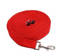 ORFOFE Laisse de Dressage Nylon Rouge pour Chien Chat avec Poignée pour Promenade et Entraînement
