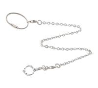 ORFOFE Laisse de Dressage pour Oiseaux Compagnie Chaîne Pied Boucle Coulissante Adaptée aux Inséparables en Extérieur