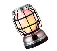 ORFOFE Lampe de Camping LED Vintage Rechargeable USB Portable Lanterne Compacte à Luminosité Réglable pour Extérieur et Tente Éclairage Pratique à Énergie Solaire et USB pour Randonnée