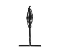 ORFOFE Lève-Couvercle de Camping 20cm en Fer Noir avec Poignée Spiralée | Support Intégré, Prise Antidérapante, Résistance aux Hautes Températures, pour Marmites et Couvercles Chauds