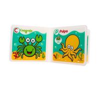 ORFOFE Livre De Bain pour Bébés en Eva Résistant à La Déchirure, Livre Flottant Éducatif Espagnol, Jeu Sensoriel pour Tout-Petit Lors De L'heure du Bain,