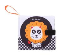 ORFOFE Livre En Tissu Éducatif Pour Bébé, Tissu Doux Pêche, Sonore Papier Froissé Incassable, Développement Sensoriel Précoce, Jouet D’apprentissage Portable Pour -né,