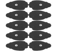 ORFOFE Lot de 10 Patchs de Massage en Silicone Noir, Coussins Portables en Tissu Non Tissé, Patchs Corporels Électrodes Souples pour Stimulation Musculaire et Relaxation à Domicile