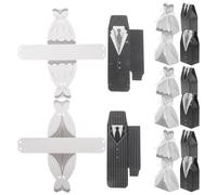ORFOFE Lot de 100 Boîtes de Rangement de Bonbons de Mariage en Papier Ruban de Soie Assortiment 2 Styles Décorations pour Fête Coffrets Présents Invités