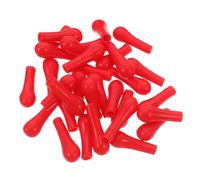 ORFOFE Lot de 100 Bouchons Compte-Gouttes Expérimentaux pour Pipettes De Fournitures De Laboratoire Pièces De Laboratoire Émulsion Rouge