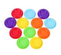 ORFOFE Lot de 12 Mangeoires en Plastique pour Petits Insectes 3,4 Cm Bols Ronds pour Nourriture et Eau Mangeoire Terrarium pour Blattes, Reptiles et Petits Animaux, Couleur Aléatoire