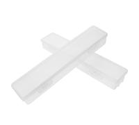 ORFOFE Lot de 2 Boîtes de Rangement Multifonctionnelles Grandes Transparentes en Plastique Couvercle, Étuis de Voyage Portables pour Brosse à Dents Manuelle et Électrique, Protection
