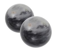 ORFOFE Lot De 2 Boules De Massage En Jade Naturel 5 Cm, Balles Anti-stress Chinoises, Sphères De Baoding, Relaxation Des Mains, Exercices De Bien-être, Contemplation Et Thérapie Des Tissus Profonds