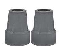 ORFOFE Lot de 2 Embouts en Caoutchouc Antidérapants pour Béquilles, Absorbeurs de Chocs Gris, Accessoires de Remplacement pour Cannes de Marche, Sécurité et Confort pour Utilisateurs