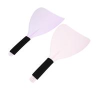 ORFOFE Lot de 2 Masques Faciaux Protection pour Laque Cheveux, Visière Anti-Spray Rose et Violet, Réutilisable et Lavable, Couvre-Visage Coiffure pour Salon et Maquillage, Ajustement