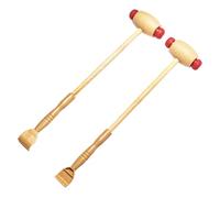 ORFOFE Lot de 2 Masseurs Portatifs en Bois Multifonction, Marteau de Massage Dorsal et Musculaire Ressort, Outil Manuel pour Détente Musculaire, Usage Sportif et Bien-être Corporel