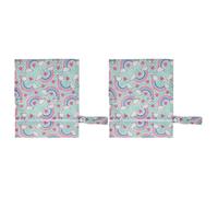 ORFOFE Lot de 2 Paquet à Couches Suspendus Imperméables en Polyester Pochette de Rangement pour Couches Sèches et Mouillées Organiseur de Voyage Pratique pour Bébé Réutilisable et