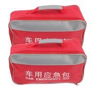 ORFOFE Lot De 2 Trousses De Portables Compactes, Tissu Résistant à L’usure, Fermeture Éclair Lisse, Pour Camping Et Voiture, Rangement Organisé De Fournitures Médicales, Aide-soignant Et Voyage