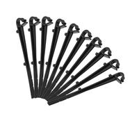 ORFOFE Lot de 20 Clips de Protection pour Gouttière en Plastique Abs Noir Crochets Droits, Fixation Sécurisée et Installation Facile pour Entretien Toiture