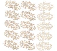 ORFOFE Lot De 20 Décorations De Noël En Copeaux De Tranches De Mots Décorations De Noël À Faire Soi-Même Tranches De Bûches Découpées Non Peintes