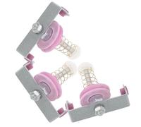 ORFOFE Lot de 3 Tendeurs à Ressort en Acier Inoxydable et Céramique pour Machines à Tricoter Accessoires de Tension Précis pour Contrôle du Fil Compatibles Machines Textiles