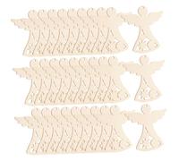ORFOFE Lot De 30 Décorations D'Ange De Noël En Forme D'Ailes Décorations D'Anges De Noël Naturelles Gardiens Étiquettes Mignonnes En Forme De