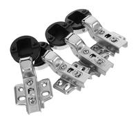 ORFOFE Lot de 4 Charnières à Fermeture Amortie pour Portes en Verre Renforcé Charnières Invisibles en Acier Laminé à Froid Silencieuses pour Armoires Cuisine Installation Rapide