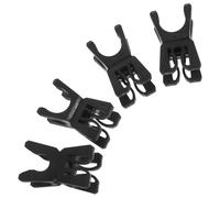 ORFOFE Lot de 4 Clips de Fixation Rotatifs Noirs pour Poteaux d'Entraînement d'Agilité Football et Basketball Connecteurs Polyvalents pour Barres de Marquage Accessoires Solide pour