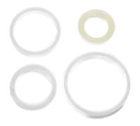 ORFOFE Lot de 4 Manchons Thermorétractables Transparents en Pvc pour Branches de Lunettes 5/6/7/12 Mm, 2 Mètres à Découper, Protection Antioxydante et Anti-saleté, Accessoires